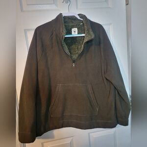 The Authentic Copper & Oak Supply Quarter Xxl Mens  Zip Sweater Brown